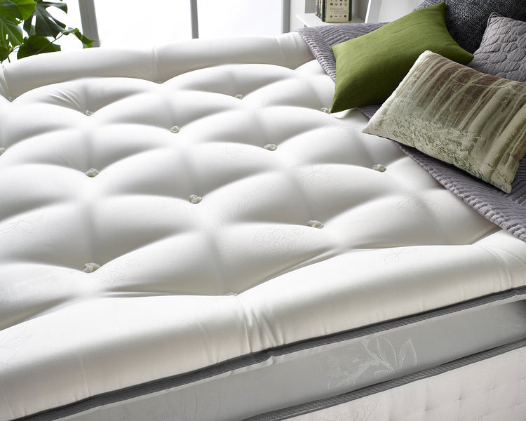 Aspire Hybrid Memory 1000 Pocket Pillowtop Mattress Close Up Of Cover-Better Bed Company