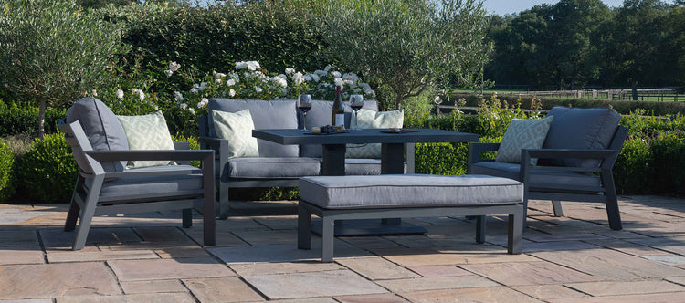 Maze New York 2 Seat Sofa Set With Rising Table