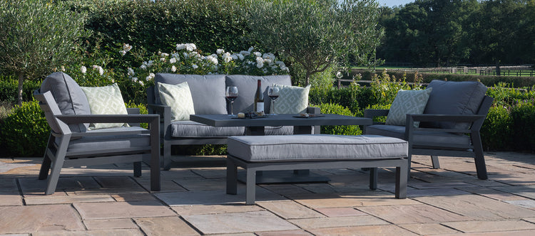 Maze New York 2 Seat Sofa Set With Rising Table