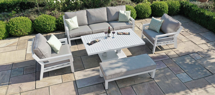Maze New York 3 Seat Sofa Set With Rising Table