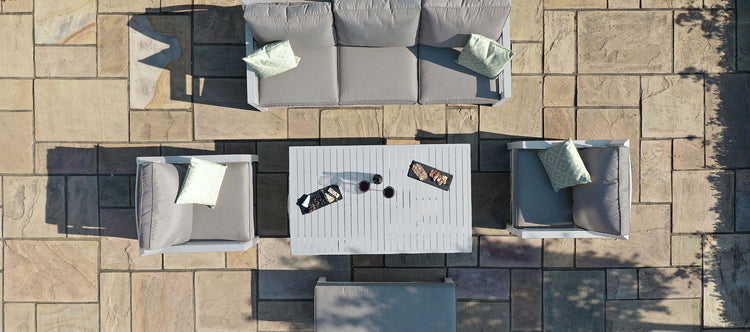 Maze New York 3 Seat Sofa Set With Rising Table