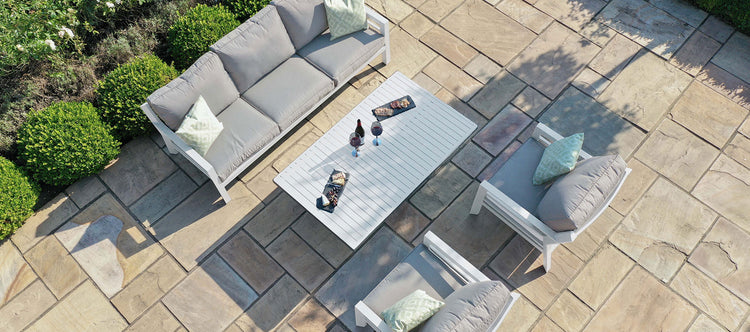 Maze New York 3 Seat Sofa Set With Rising Table
