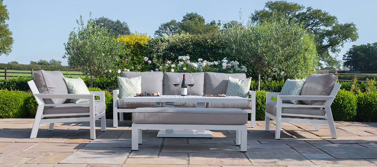 Maze New York 3 Seat Sofa Set With Rising Table