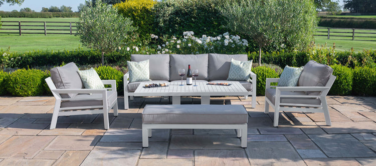 Maze New York 3 Seat Sofa Set With Rising Table