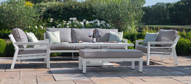 Maze New York 3 Seat Sofa Set With Rising Table