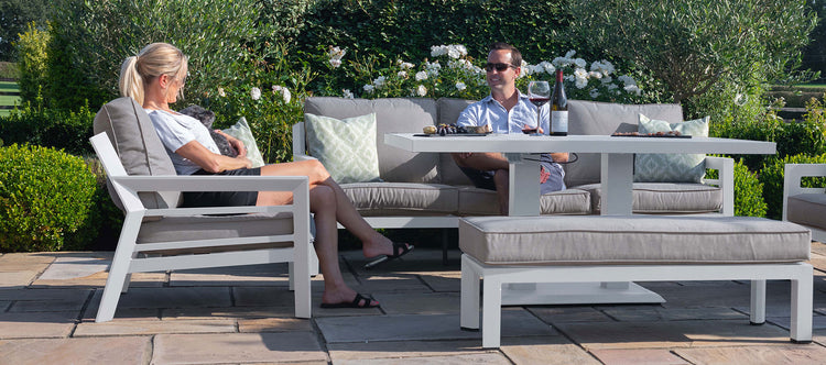 Maze New York 3 Seat Sofa Set With Rising Table
