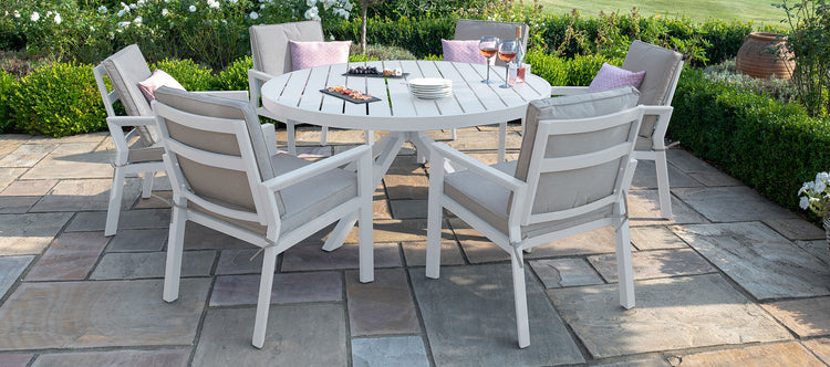Maze New York 6 Seat Round Dining Set