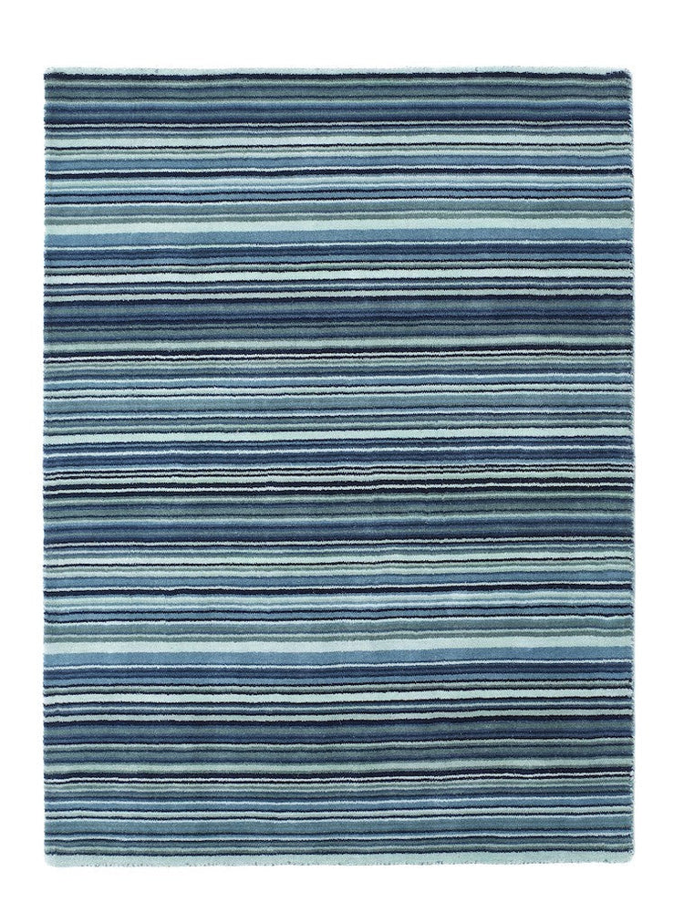 Origins Fine Stripes Blue / Beige Rug