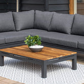 Maze Oslo Corner Group With Teak Coffee Table