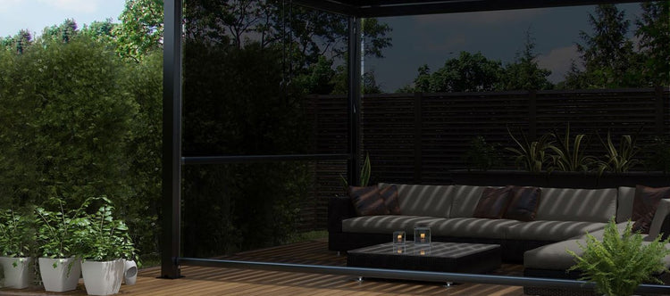 Maze Como 4m x 4m Pergola With 4 Drop Sides And LED Lighting