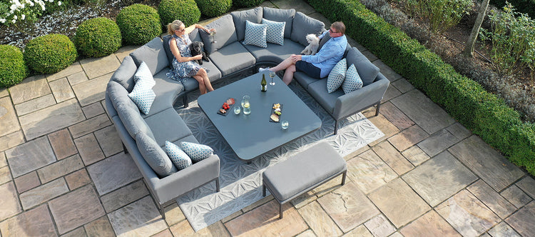 Maze Pulse U Shape Corner Dining Set with Rising Table