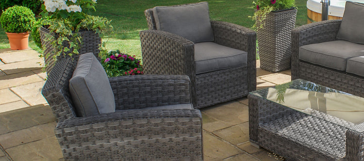 Maze Victoria 3 Seat Rattan Sofa Set