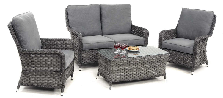 Maze Victoria High Back 2 Seat Rattan Sofa Set
