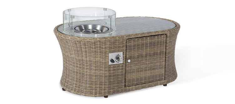 Maze Winchester Oval Fire Pit Coffee Table