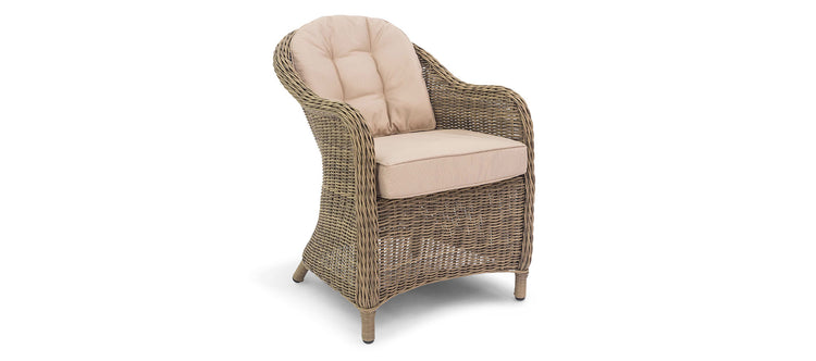 Maze Winchester 8 Seat Oval Ice Bucket Dining Set With Heritage Chairs And Lazy Susan