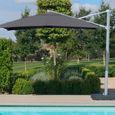Maze Zeus LED 3x3M Square Wood Effect Cantilever Parasol-Better Bed Company