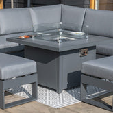 Maze Rattan Amalfi Small Corner Group With Fire Pit Table