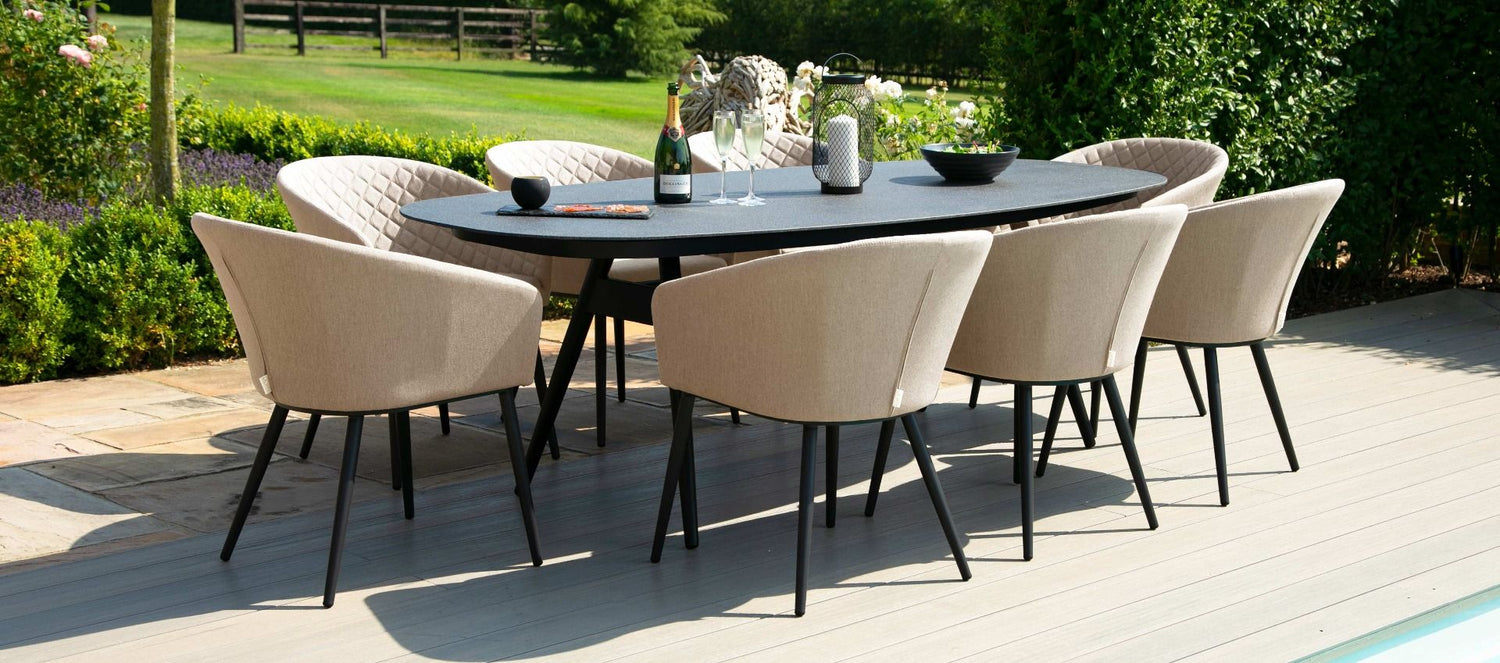 Maze Rattan Ambition 8 Seat Oval Dining Set