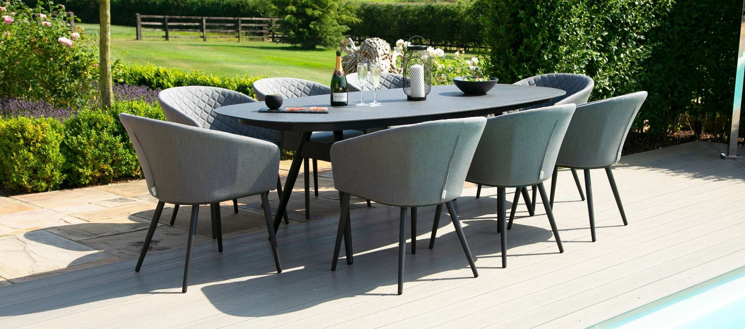 Maze Rattan Ambition 8 Seat Oval Dining Set