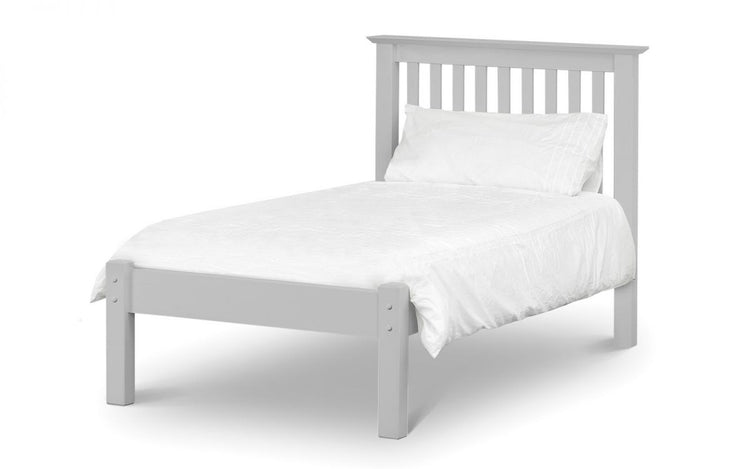Julian Bowen Barcelona Bed Low Foot End Dove Grey Single-Better Bed Company