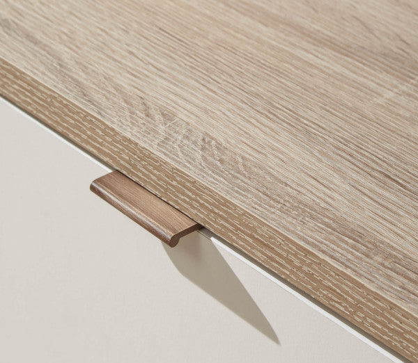 GFW Alma Small TV Unit Oak Top Close Up Detail-Better Bed Company 