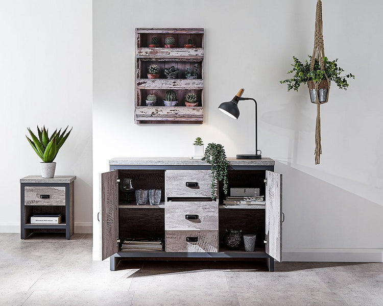 GFW Boston 2 Door 3 Drawer Sideboard
