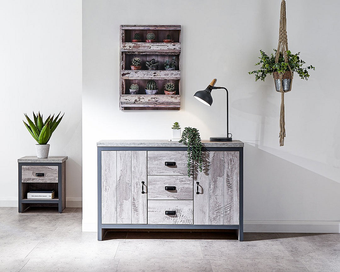GFW Boston 2 Door 3 Drawer Sideboard