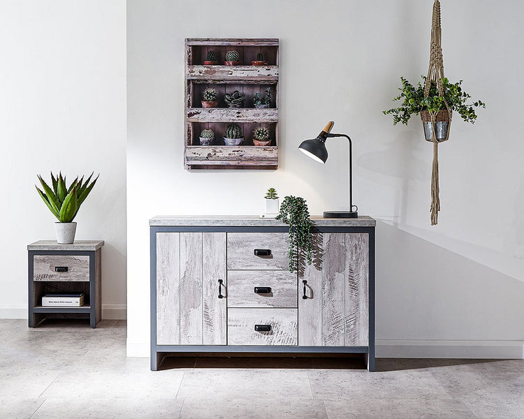 GFW Boston 2 Door 3 Drawer Sideboard