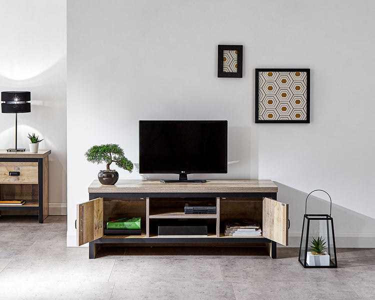 GFW Boston 2 Drawer TV Unit
