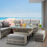 Signature Weave Constance Corner Dining Sofa Set