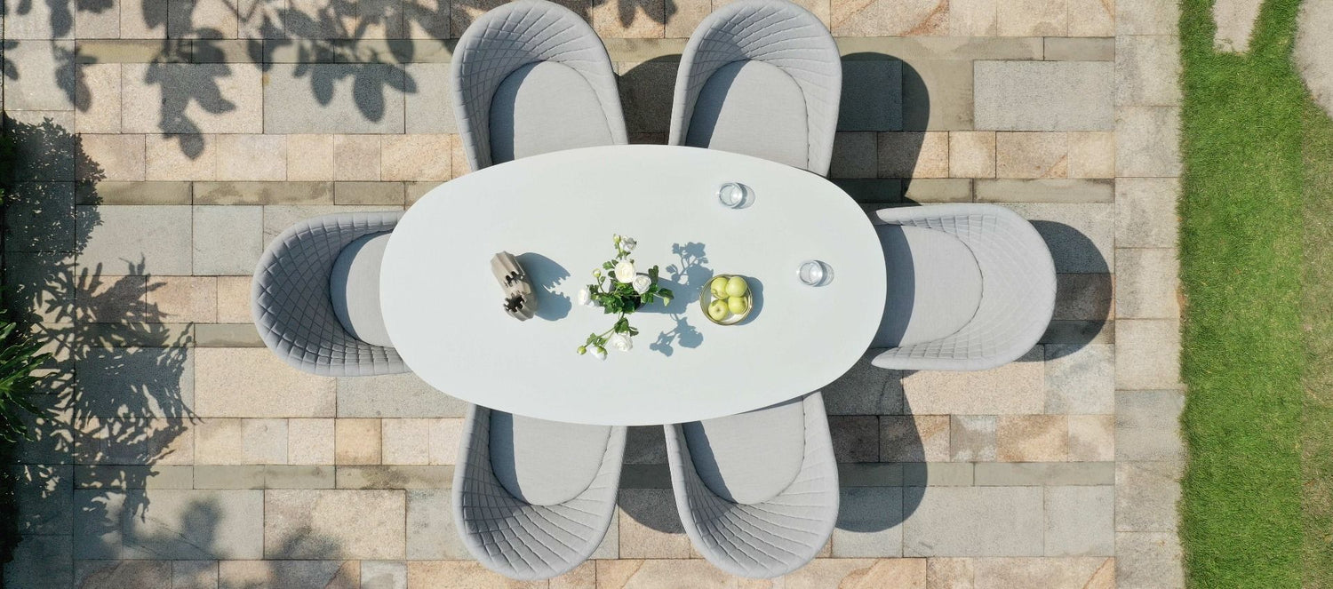 Maze Rattan Ambition 6 Seat Oval Dining Set