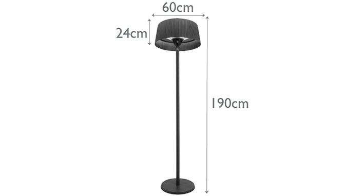 Maze 2100W Lyra Freestanding Electric Patio Heater