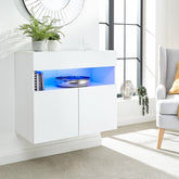 GFW Galicia Wall Mounted Sideboard With LED