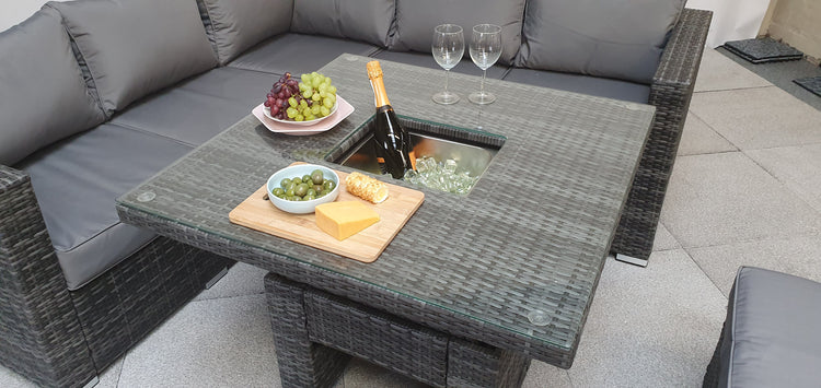 Signature Weave Georgia Corner Dining Set With Lift Table