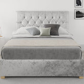 Better Finchen Silver Velvet Ottoman Bed-Better Bed Company