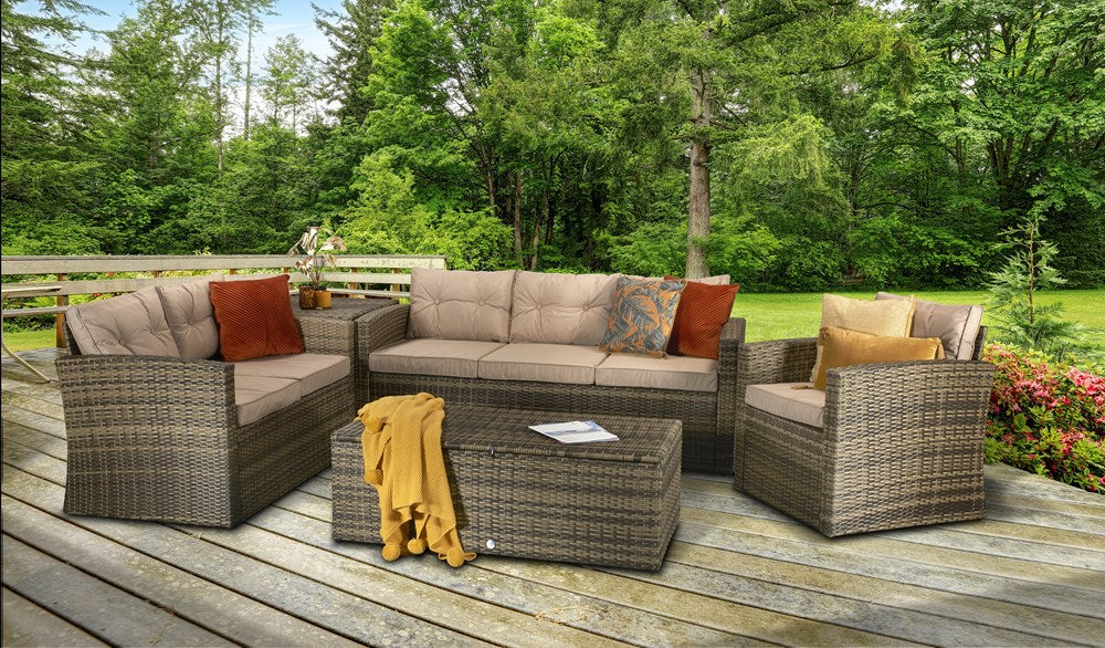 Signature Weave Holly Sofa Set Brown-Better Bed Company 