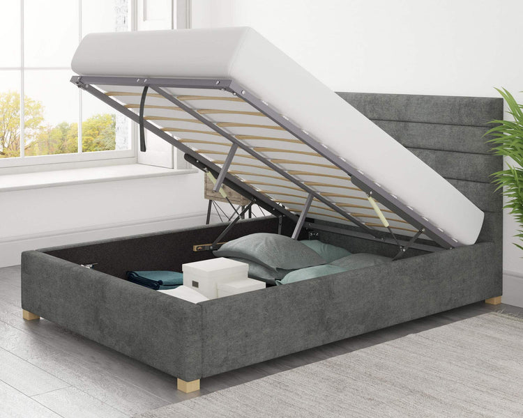 Better London Granit Black Ottoman Bed