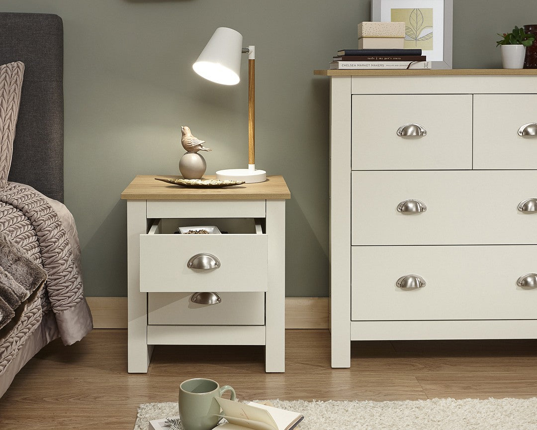GFW Lancaster 2 Drawer Bedside