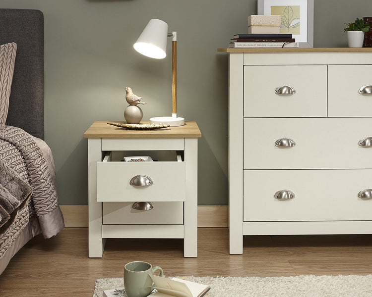 GFW Lancaster 2 Drawer Bedside