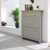 GFW Lancaster 2 Door 1 Drawer Shoe Cabinet
