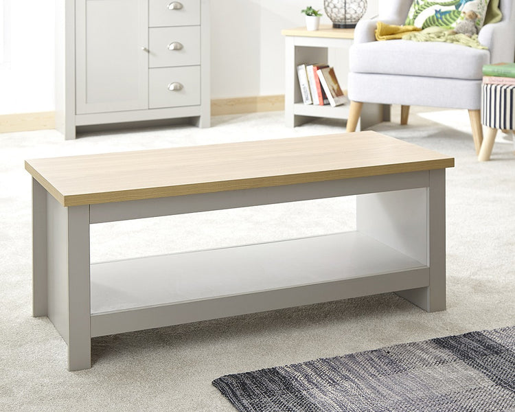 GFW Lancaster Coffee Table With Shelf
