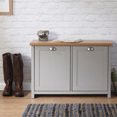 GFW Lancaster Shoe Storage Grey-Better Bed Company