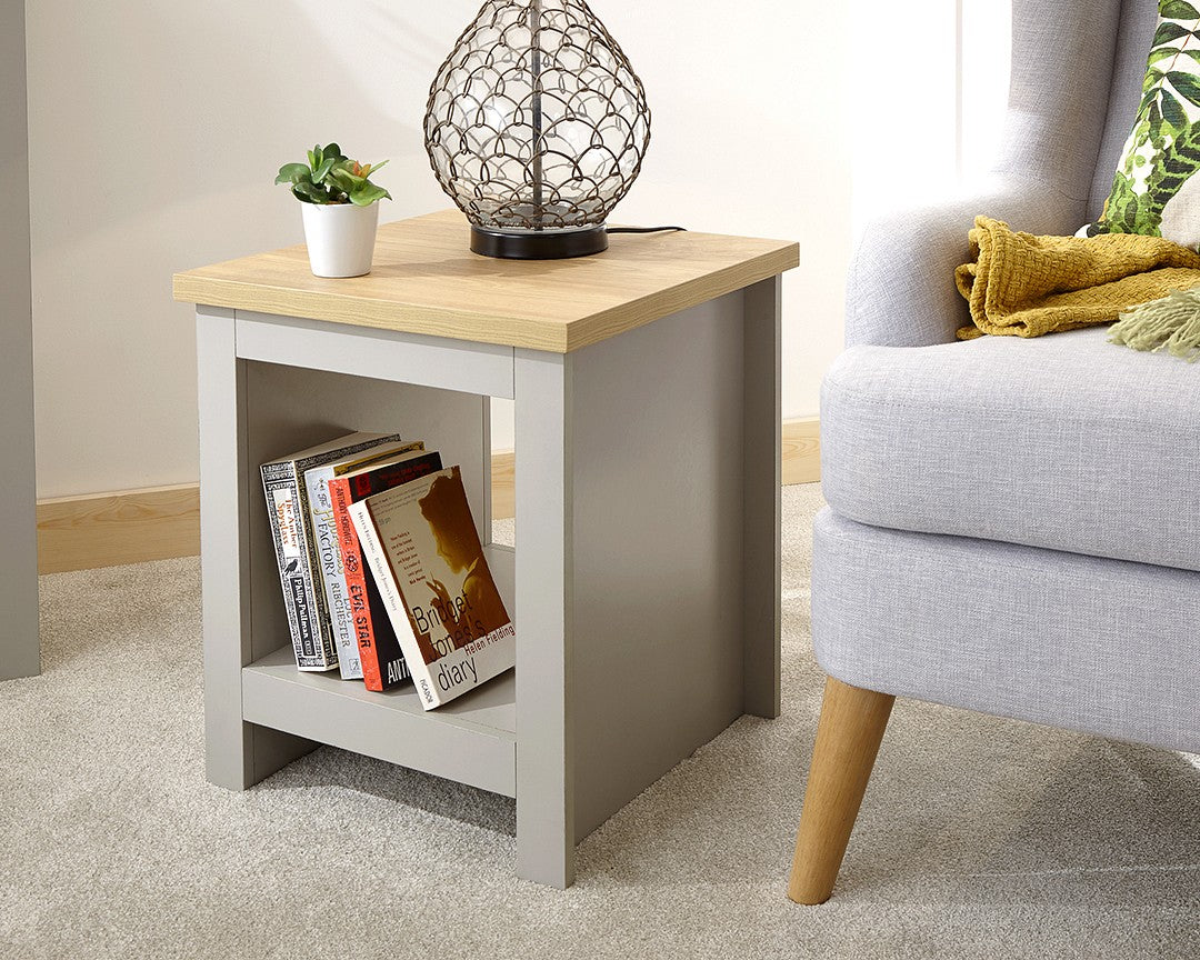 GFW Lancaster Side Table with Shelf