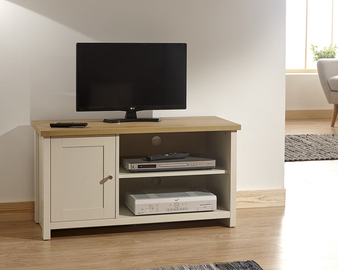 GFW Lancaster Small TV Unit Cream-Better Bed Company