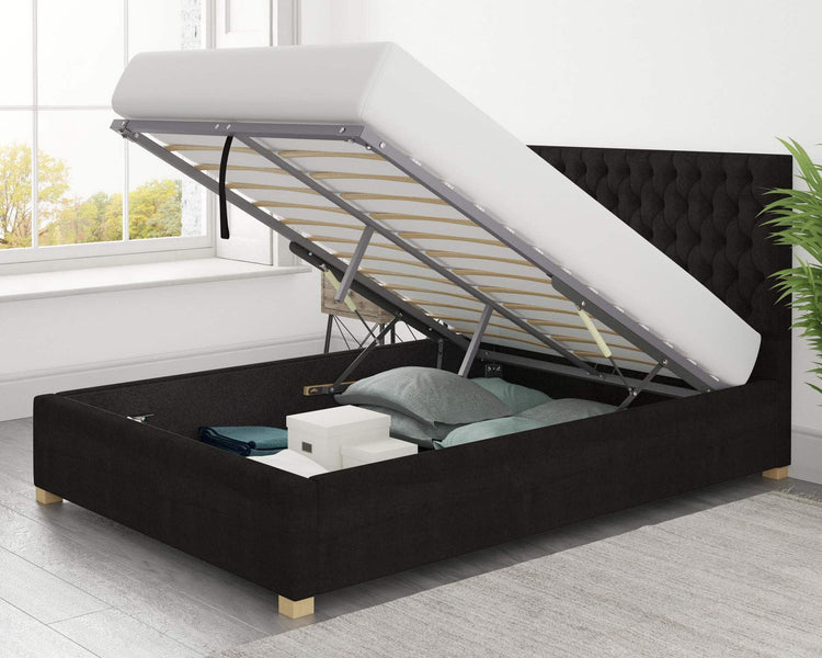 Better Reading Black Ottoman Bed