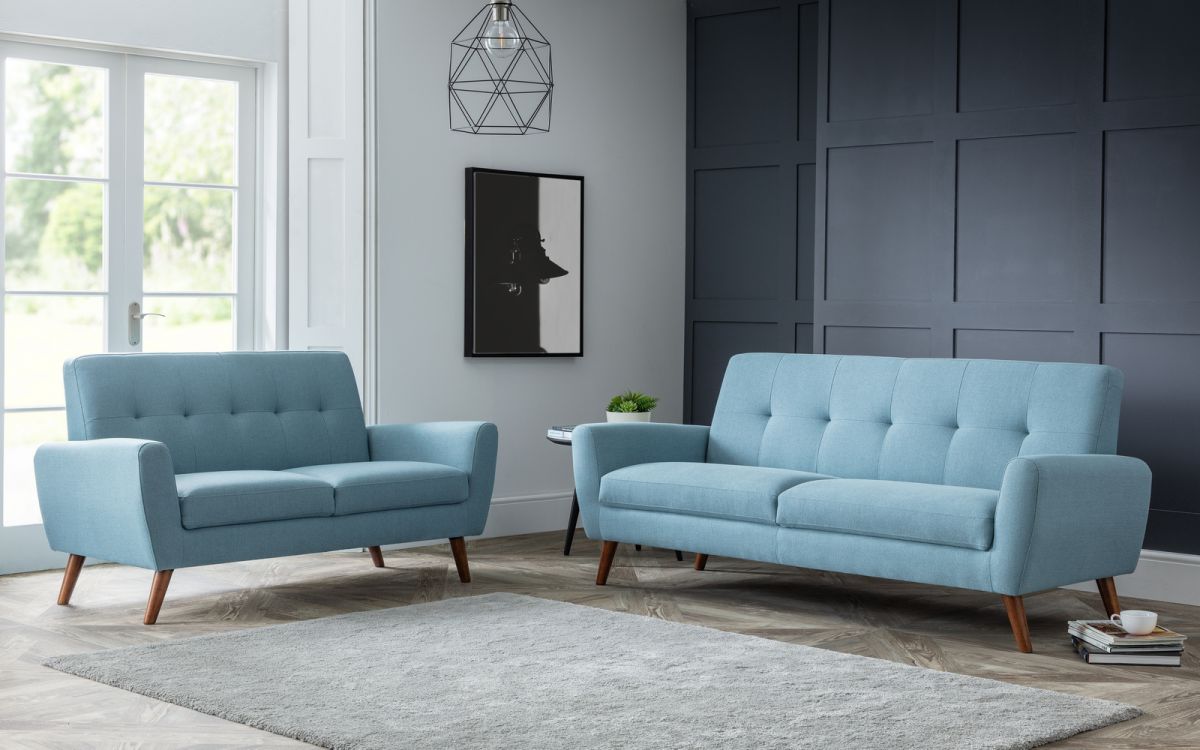 Julian Bowen Monza 2 Seater Sofa Blue