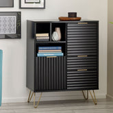 Julian Bowen Murano 2 Door 2 Drawer Sideboard - Matte Black-Better Bed Company