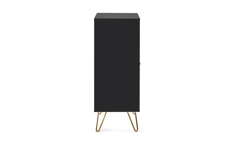 Julian Bowen Murano 2 Door 2 Drawer Sideboard - Matte Black