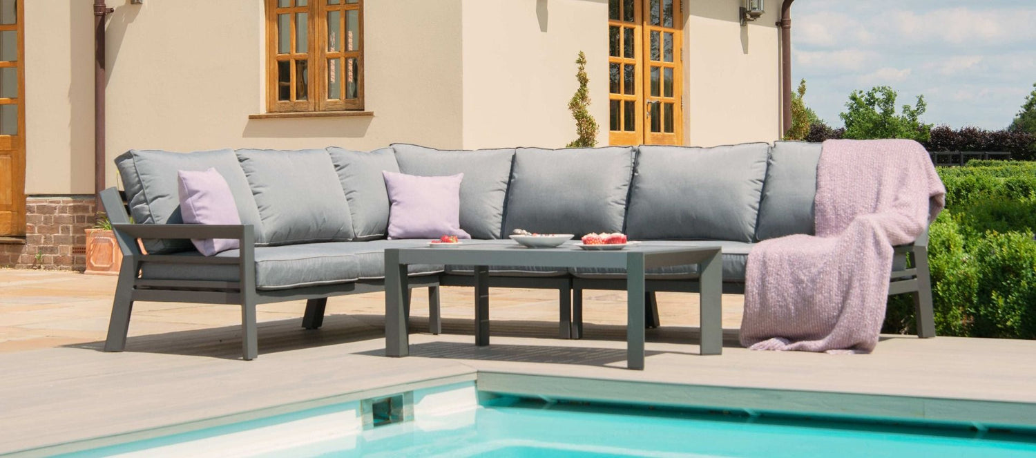 Maze Rattan New York Corner Sofa Set