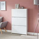 GFW Narrow High Gloss Shoe Cabinet